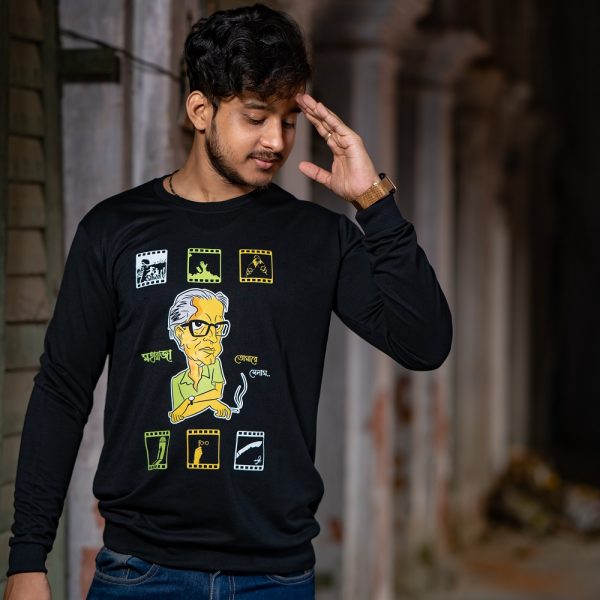 Bengali Graphic Sweatshirt Maharaja Tomare Selam