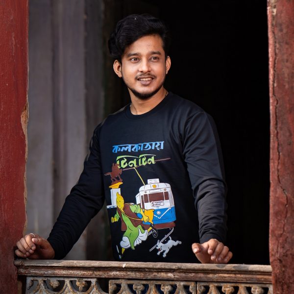 Bengali Printed Sweatshirt Kolkataye TinTin